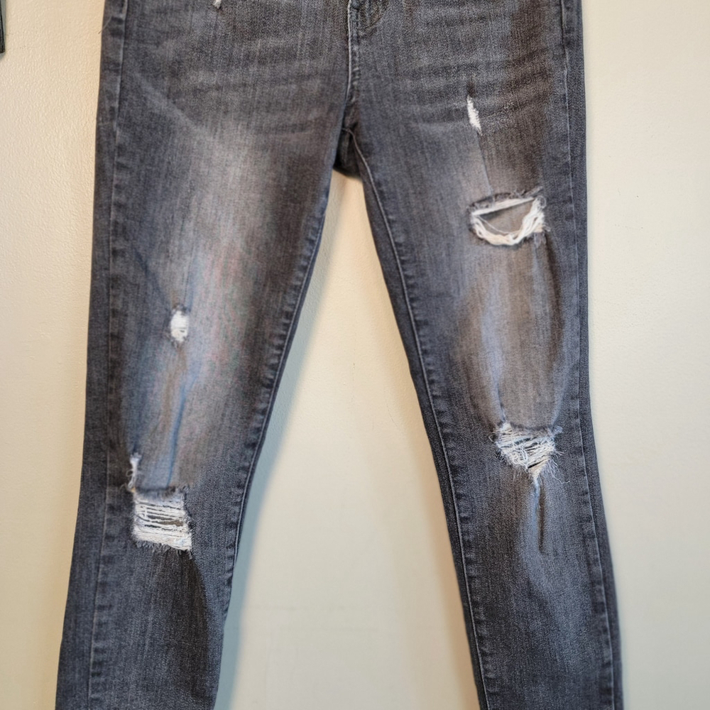 Judy Blue Skinny Fit High RiseDistressed Jegging Frayed Jeans 1 - Picture 6 of 12
